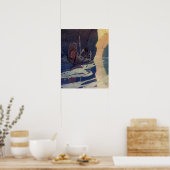  Indische Kano Paddling Sun Classic Poster (Keuken)