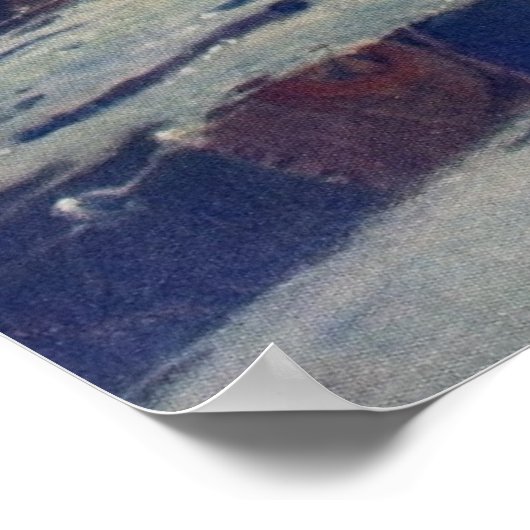  Indische Kano Paddling Sun Classic Poster (Hoek)