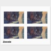 Indische Kano Paddling Sun Classic Rechthoekige Sticker