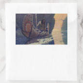 Indische Kano Paddling Sun Classic Rechthoekige Sticker