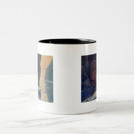  Indische Kano Paddling Sun Classic Tweekleurige Koffiemok (Center)