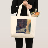  Indische kanoezadel met zonsymbool Grote Tote Bag (Voorkant (product))