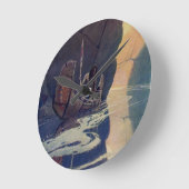  Indische kanoezadel met zonsymbool Ronde Klok