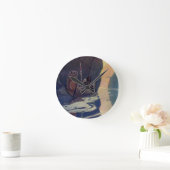  Indische kanoezadel met zonsymbool Ronde Klok