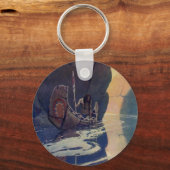  Indische kanoezadel met zonsymbool Sleutelhanger (Voorkant)