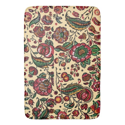  Indische katoenen Chintz stof Badmat (Voorkant Verticaal)