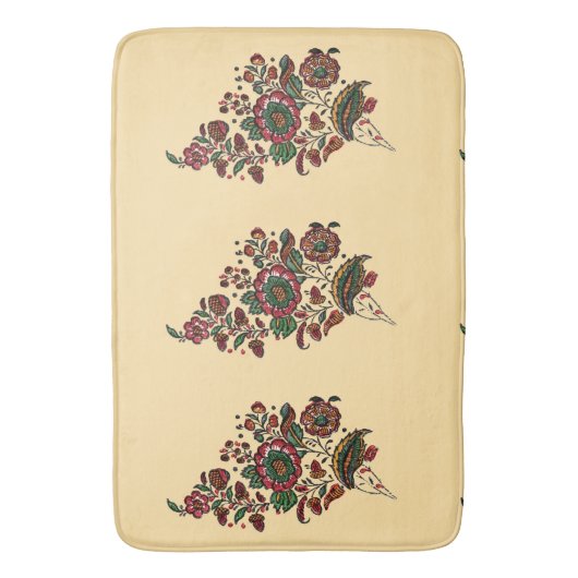  Indische katoenen Chintz stof Badmat (Voorkant Verticaal)