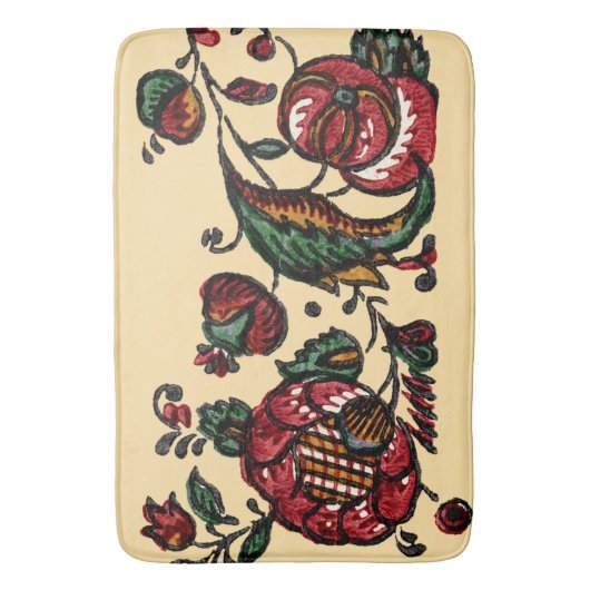  Indische katoenen Chintz stof Badmat (Voorkant Verticaal)