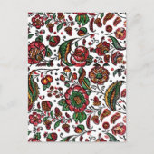  Indische katoenen Chintz stof Briefkaart (Voorkant)