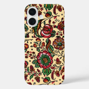  Indische katoenen Chintz stof iPhone 16 Hoesje