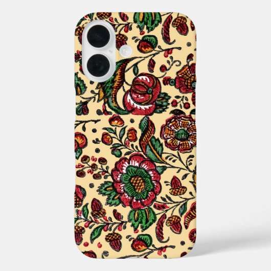  Indische katoenen Chintz stof Case-Mate iPhone Case (Achterkant)