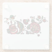 Indische katoenen Chintz stof Glazen Onderzetter (Achterkant)