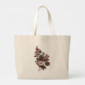 Indische katoenen Chintz stof Grote Tote Bag (Achterkant)