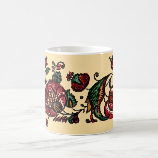  Indische katoenen Chintz stof Koffiemok (Center)