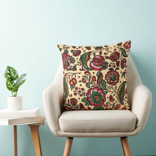  Indische katoenen Chintz stof Kussen (Stoel)