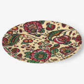  Indische katoenen Chintz stof Papieren Bordje (Gekanteld)