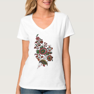  Indische katoenen Chintz stof T-shirt