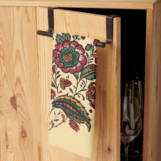  Indische katoenen Chintz stof Theedoek (Derde Gevouwen)