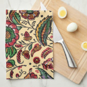  Indische katoenen Chintz stof Theedoek (Quarter Fold)