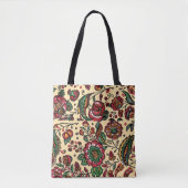 Indische katoenen Chintz stof Tote Bag (Voorkant)