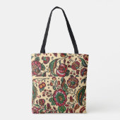 Indische katoenen Chintz stof Tote Bag (Achterkant)