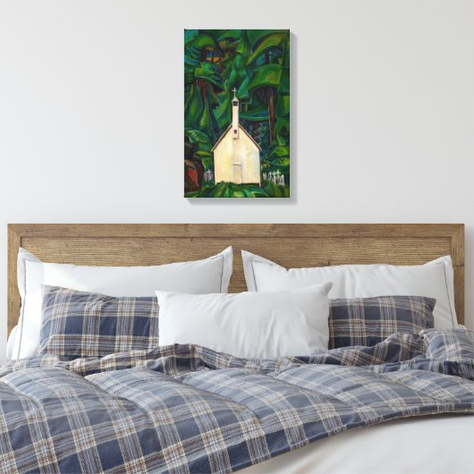 Indische kerk | Emily Carr | Canvas Afdruk (Insitu (Slaapkamer))