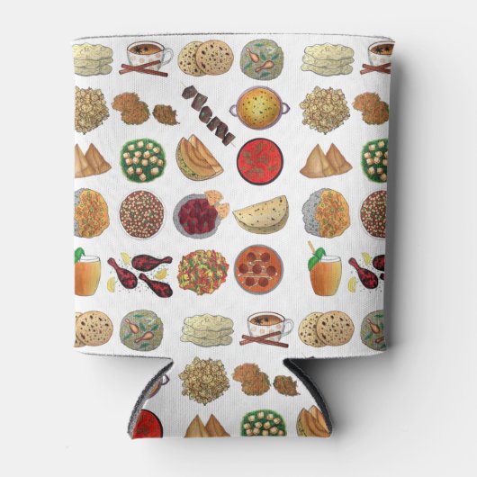 Indische keuken van restaurants in India Blikjeskoeler (Voorkant)