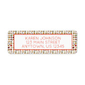 Indische keuken van restaurants uit India Etiket (Voorkant)