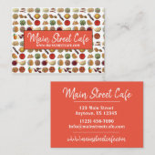 Indische keuken van restaurants uit India Visitekaartje (Voorkant / Achterkant)