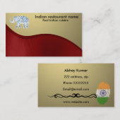 Indische keuken visitekaartje (Voorkant / Achterkant)