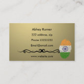 Indische keuken visitekaartje (Achterkant)