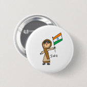 Indische knoop ronde button 5,7 cm (Voorkant /achterkant)