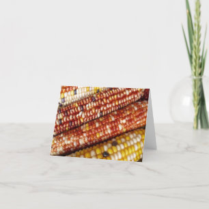 Indische Korn Dank je notiecards Bedankkaart