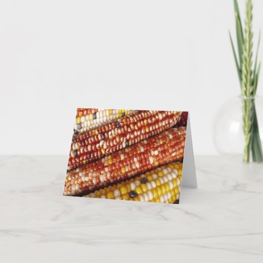 Indische Korn Dank je notiecards Bedankkaart (Voorkant)
