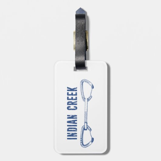 Indische kreeftenklimming bagagelabel (Achterkant verticaal)