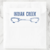 Indische kreeftenklimming rechthoekige sticker (Tas)