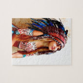 Indische krijger legpuzzel (Horizontaal)