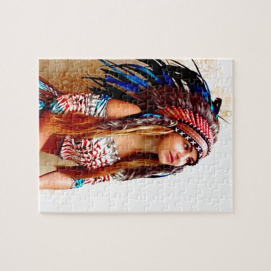 Indische krijger legpuzzel (Horizontaal)