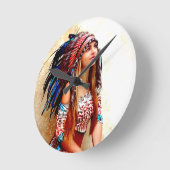 Indische krijger ronde klok (Hoek)