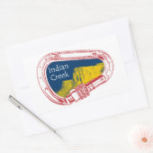 Indische kronkbeklimmer Carabiner Rechthoekige Sticker (Envelop)
