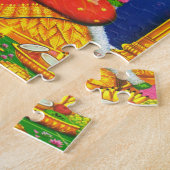 Indische Kunst Lakshmi Goddess Hindu Religie Legpuzzel (Zijkant)