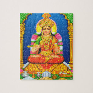 Indische Kunst Lakshmi Goddess Hindu Religie Legpuzzel