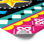 Indische kunstbloem voor vrachtwagens, naadloos fo poster (Hoek)