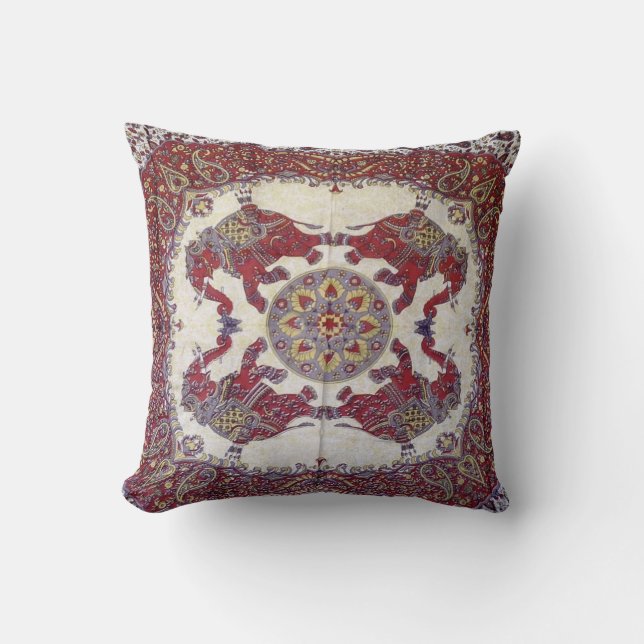 Indische kussenhoes met print kussen (Voorkant)