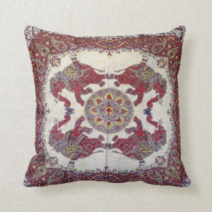 Indische kussenhoes met print kussen