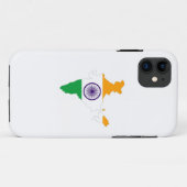 indische landenvlag kaartvorm Indiase Case-Mate iPhone Case (Achterkant (horizontaal))