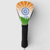 Indische landschapsvlag golfheadcover (Voorkant)