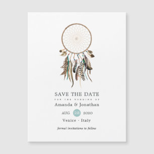 Indische legende Tribal Boho Wedding Save the Date