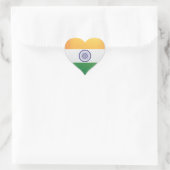 Indische liefde vlag trots hart sticker (Tas)