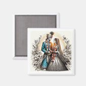 Indische Magnet (Voorkant / Achterkant)